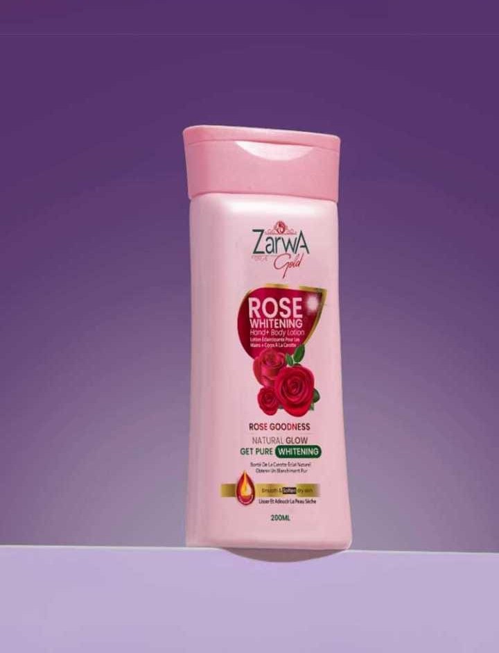 Rose whitening lotion